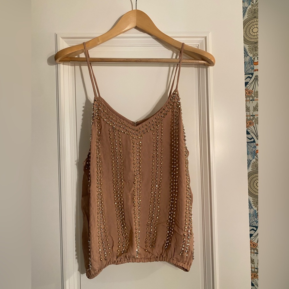 Boyod Embellished Rock Studded Tank Top